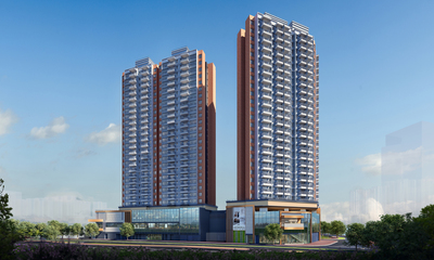 “Hemma Fab”, HKHS’s Subsidised Sale Flats project at Jockey Club Road in Fanling, comprises two 28-storey blocks (including two Basement Floors), providing a total of 644 flats. （Disclaimer 18）
